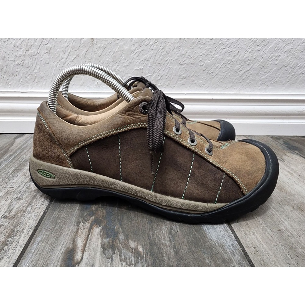 Keen Presidio Shoes Womens 10 Walking Sneakers Lace Up Low Top Comfort Brown
